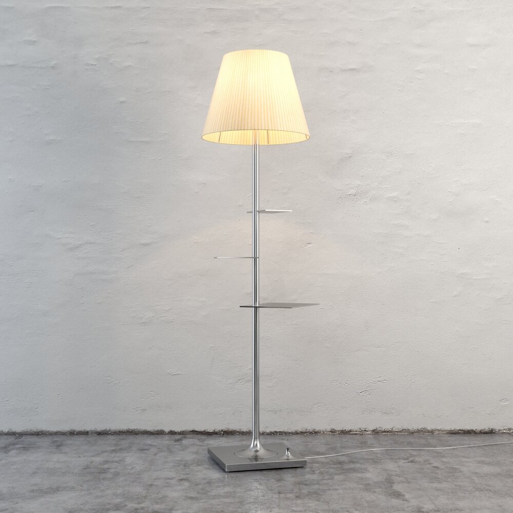 Modern Floor Lamp White 3D model