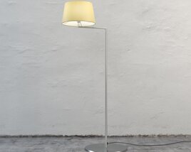Modern White Floor Lamp 3D модель