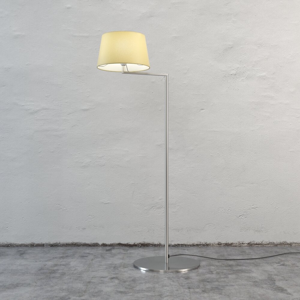 Modern White Floor Lamp 3D model