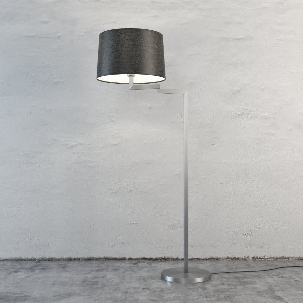 Black Modern Floor Lamp 3D модель