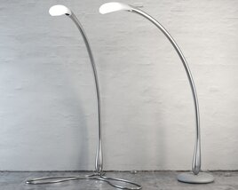 Curved Floor Lamps Modello 3D