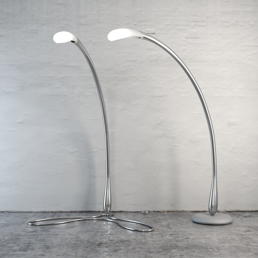 Curved Floor Lamps 3D 모델 