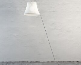 Floor Lamp with Thin Base 3D-Modell