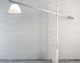 Modern White Balance Floor Lamp 3D model