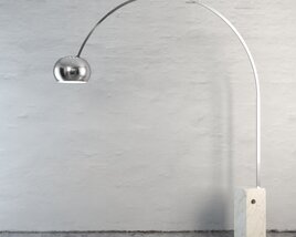 Modern Arched Floor Lamp 3D model