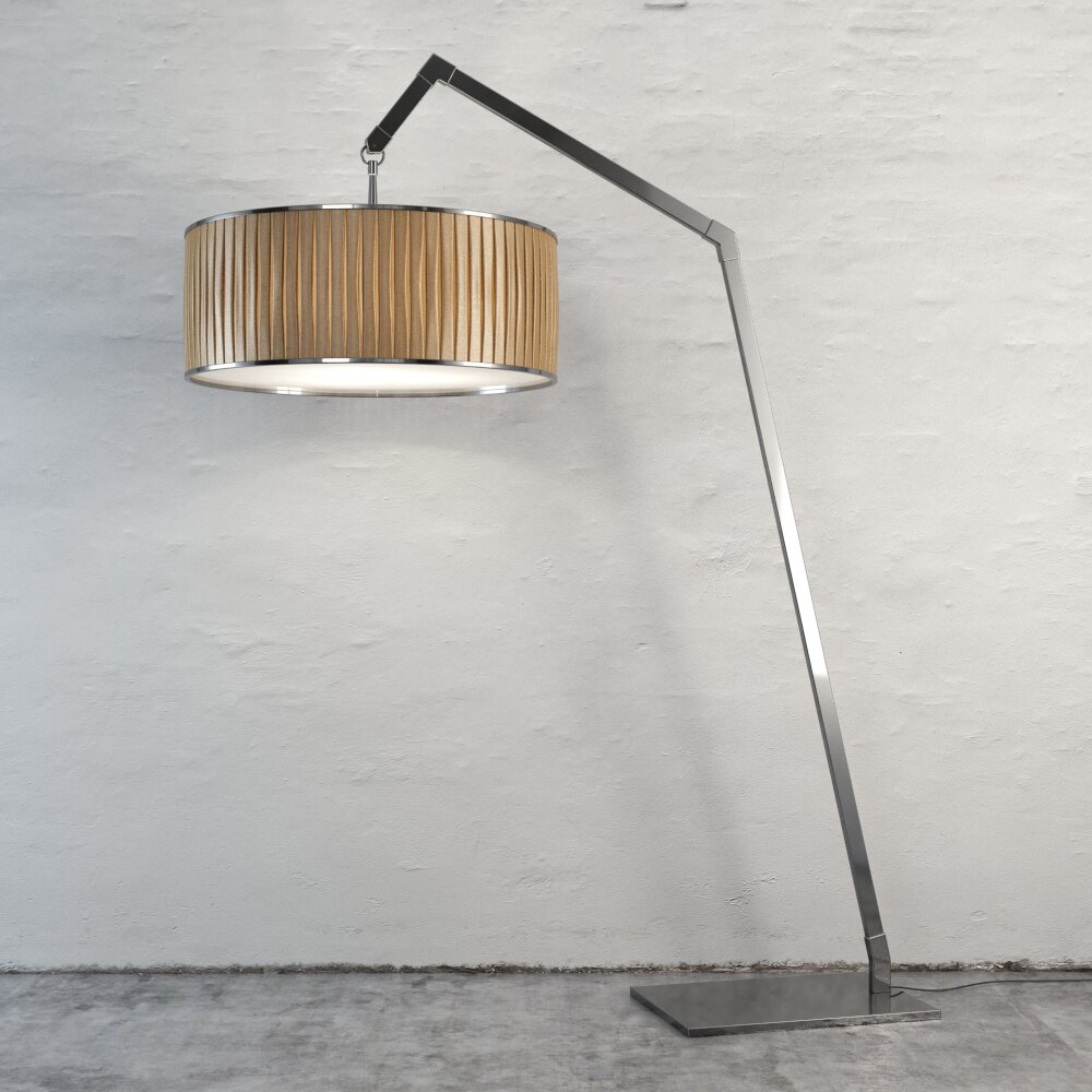 Floor Lamp with Metal Base 3D 모델 