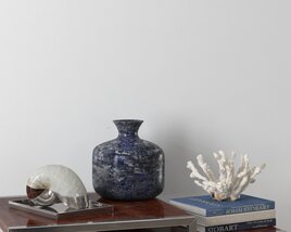 Decorative Vase and Coral Display Modello 3D