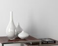 White Ceramic Vases Modello 3D