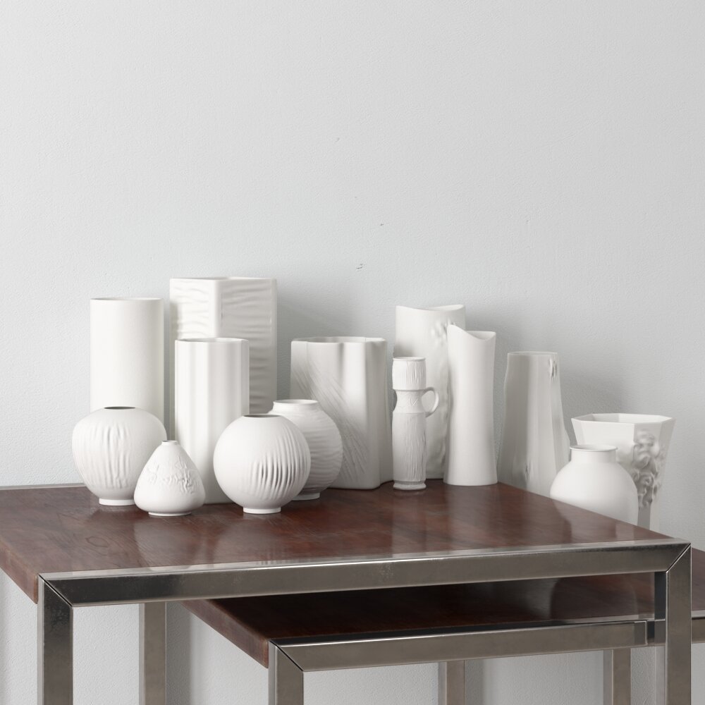 Minimalist Vase Collection 3d model