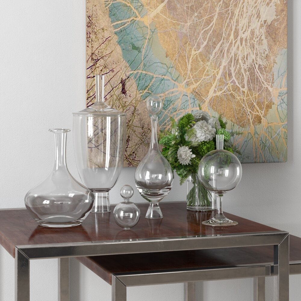 Elegant Glass Decor Collection Modèle 3d