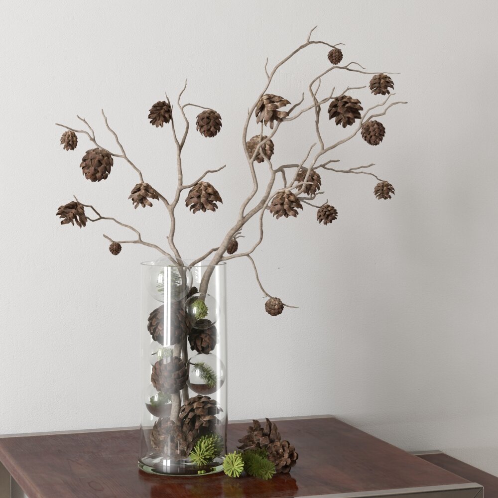 Rustic Pinecone Display 3D-Modell