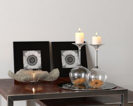 Decorative Candle Display Modelo 3d
