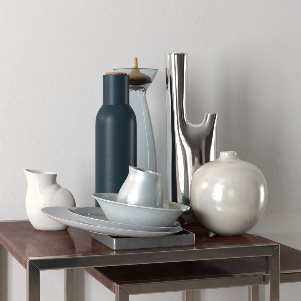 Modern Decorative Vase Collection Modelo 3D