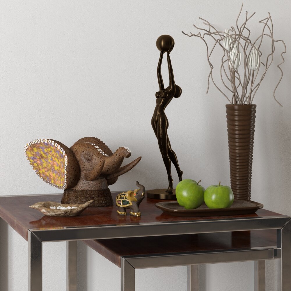 Assorted Home Decor Items 3Dモデル