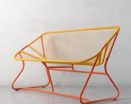 Modern Mesh Lounge Chair 3D model