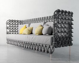 Modular Knotted Sofa Modelo 3d