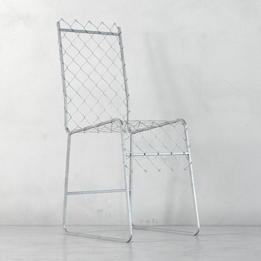 Wire Mesh Chair Modello 3D
