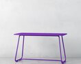 Vibrant Purple Modern Table 3d model