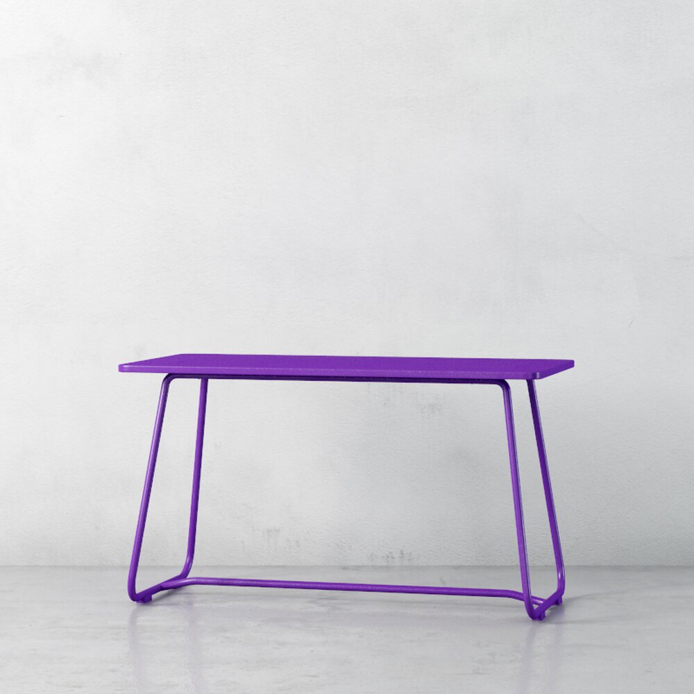 Vibrant Purple Modern Table 3D-Modell