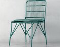Green Metal Bistro Chair 3D 모델 