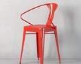 Modern Red Chair 3D модель