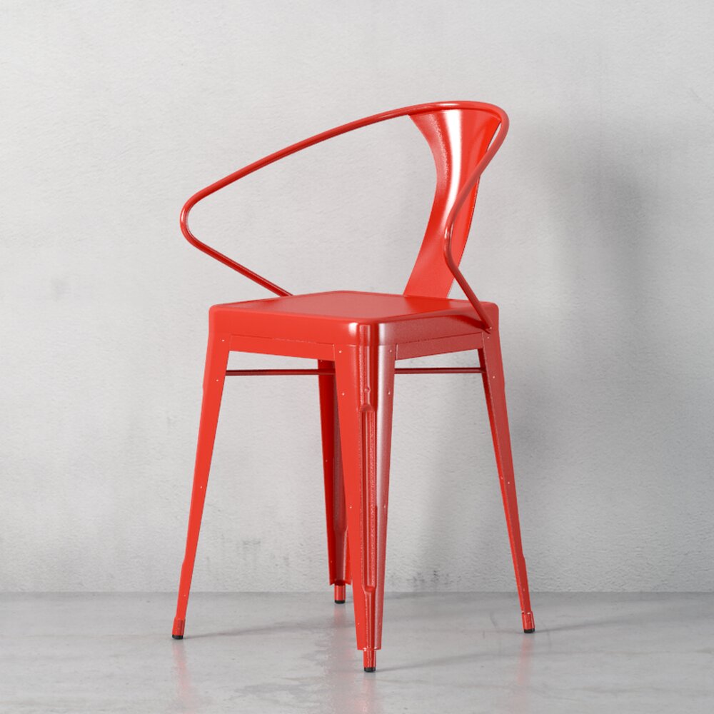 Modern Red Chair Modelo 3d