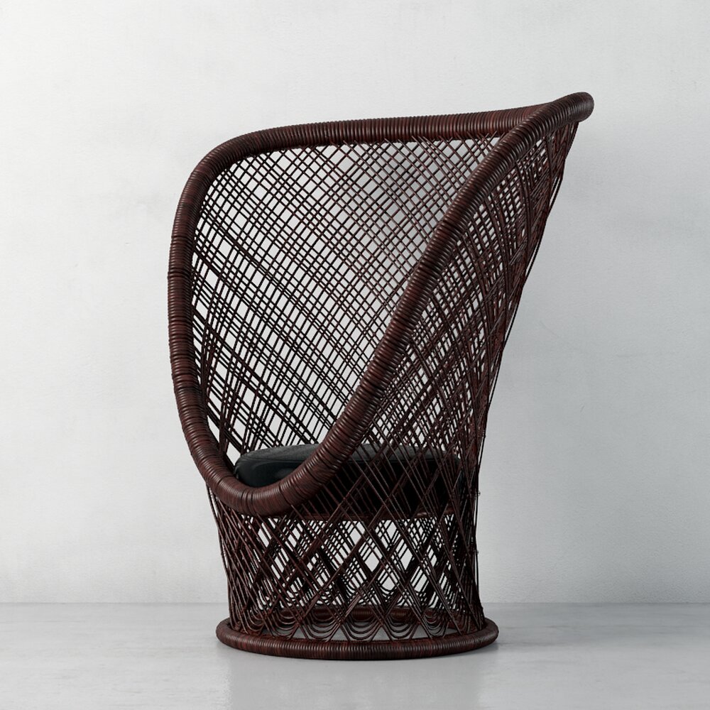 Woven Accent Chair Modelo 3d
