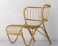 Rattan Lounge Chair 02 Modello 3D