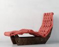 Modern Woven Lounge Chair 02 Modèle 3d