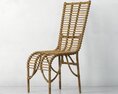 Woven Wooden Chair Modèle 3d