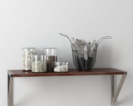 Kitchen Shelf Organization 3D-Modell