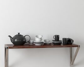 Tea Set Display Modello 3D