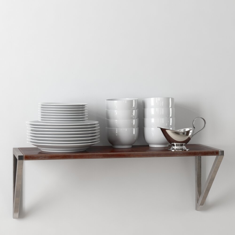 Modern Tableware Collection 3D модель