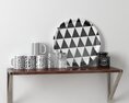 Modern Geometric Kitchenware Collection 3D-Modell