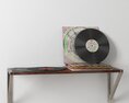 Modern Vinyl Record Display Shelf 3D модель