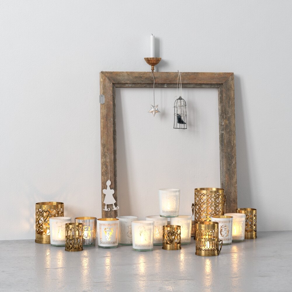 Candle Glow Display 3d model