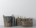 Woven Storage Baskets 3D-Modell