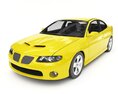 Yellow Sports Coupe 3d model