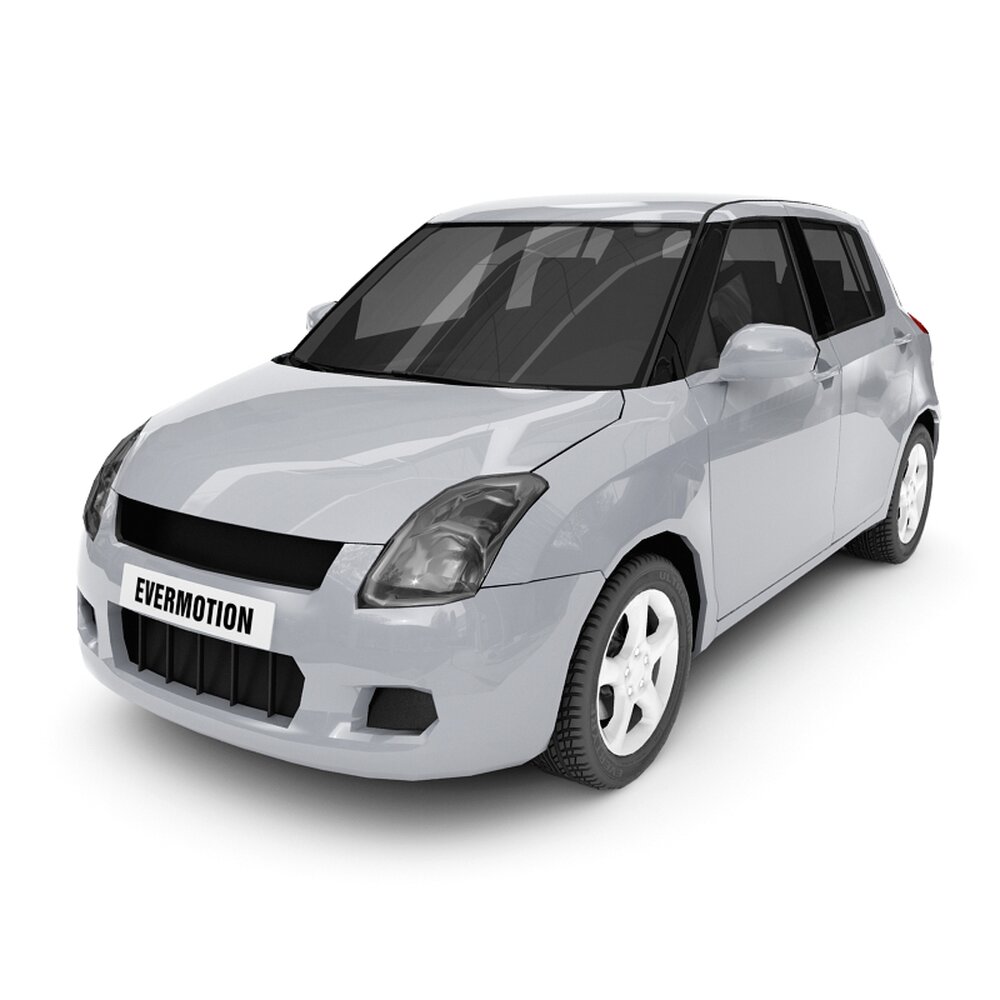 Compact Hatchback Car 3D-Modell