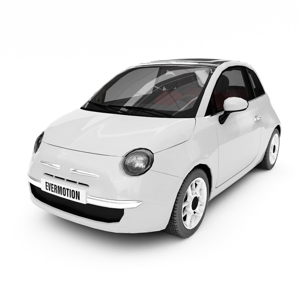 Compact Electric Car 3D-Modell