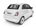 Compact Electric Car 3D 모델  back view