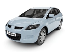 Modern Hatchback Car 3D модель