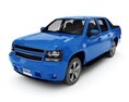 Blue Pickup Truck 3D 모델 