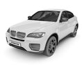White SUV Car Model 3D 모델 