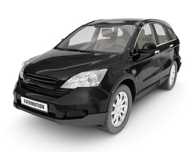 Modern Black SUV 3D модель