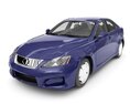 Blue Sports Coupe 3D模型