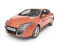 Sleek Orange Coupe Modello 3D