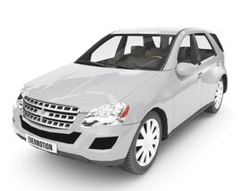 Compact Hatchback Car 02 3D model
