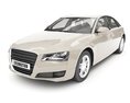 Luxury Sedan Vehicle 3D模型