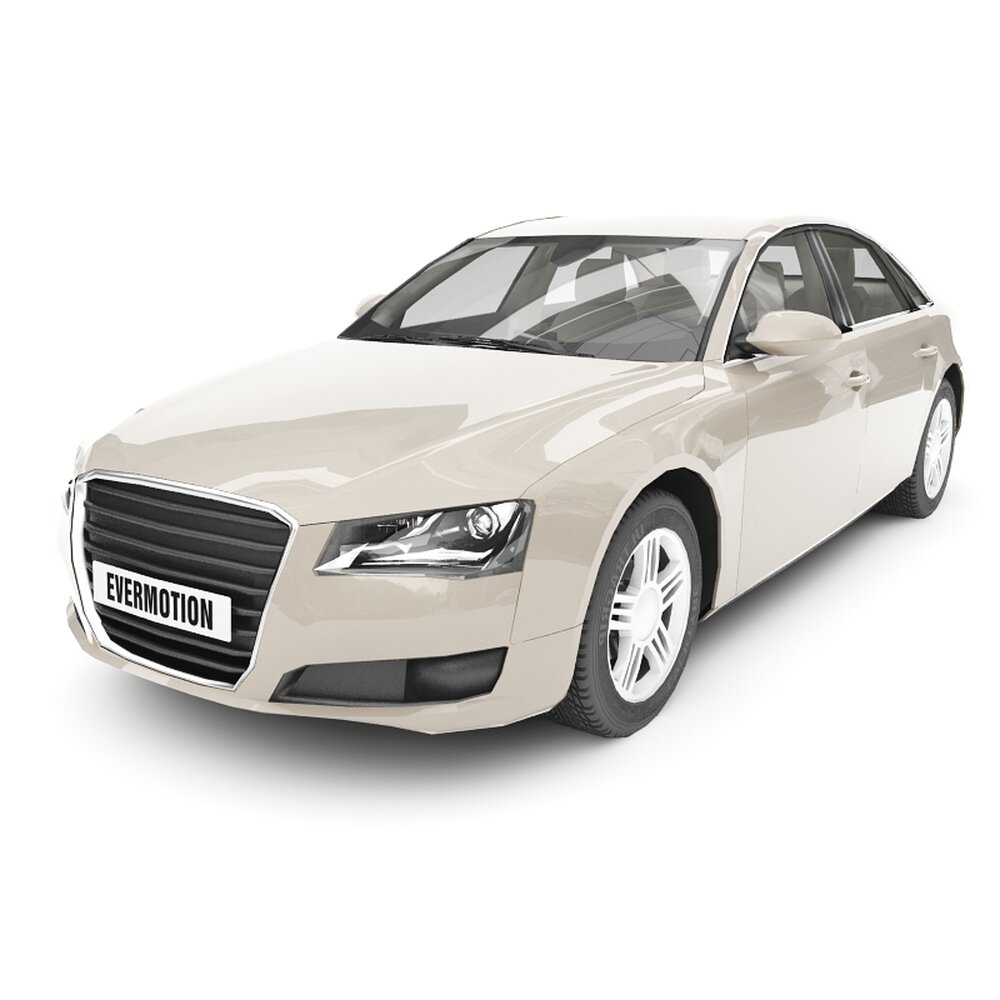 Luxury Sedan Vehicle 3D模型